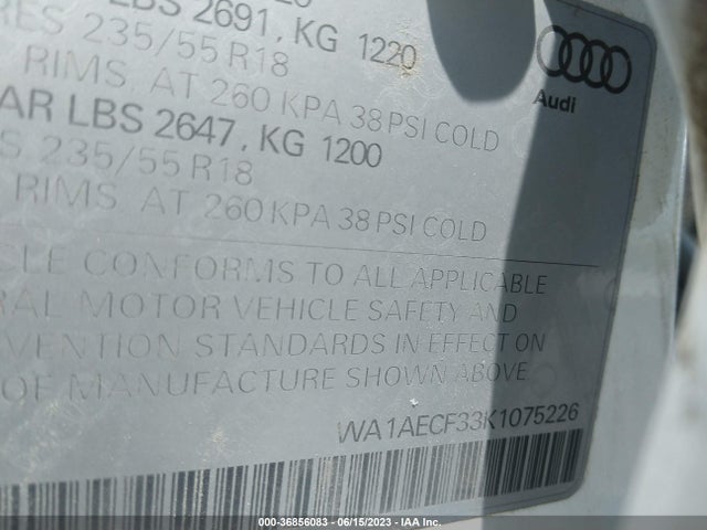 WA1AECF33K1075226 Audi Q3 PREMIUM