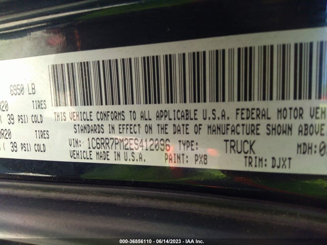 1C6RR7PM2ES412096 RAM 1500 Longhorn