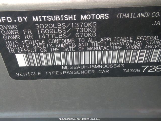 Mitsubishi Mirage Es/le/carbonite Edition 2021 ML32AUHJ5MH006543 Image 14