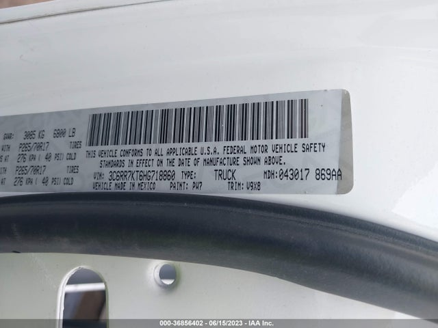 3C6RR7KT6HG718860 RAM 1500 Tradesman