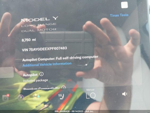 7SAYGDEEXPF607483 Tesla Model Y Long Range