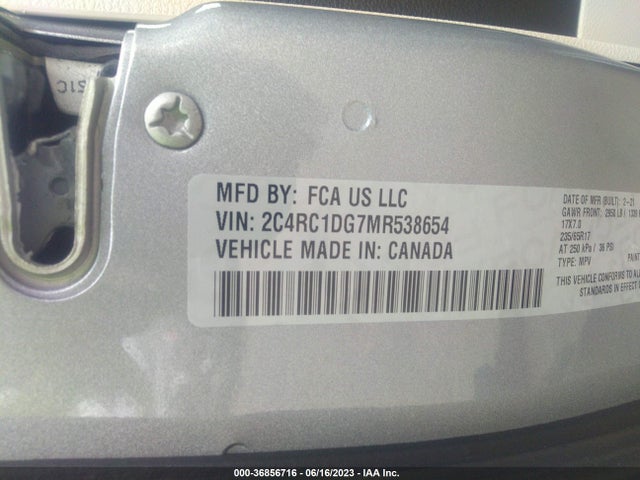Chrysler Voyager Lxi 2021 2C4RC1DG7MR538654 Image 16