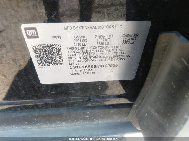 2022 Chevrolet Bolt EUV, VIN: 1G1FY6S06N4102835