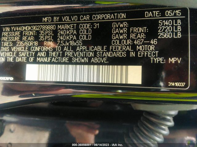 2016 VOLVO XC60 YV440MDK9G2789880 Photo 8