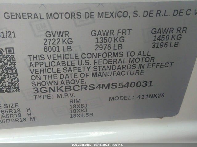 Chevrolet Blazer Lt 2021 3GNKBCRS4MS540031 Image 9