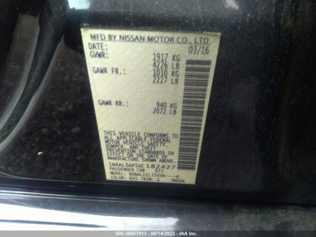 1N4AL3AP1GC182427 Nissan Altima 2.5 Sv