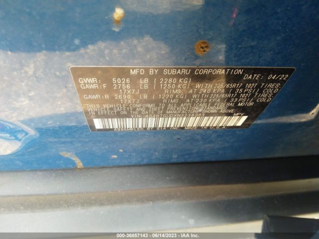 4S4BTGUDXN3238283 Subaru Outback Wilderness