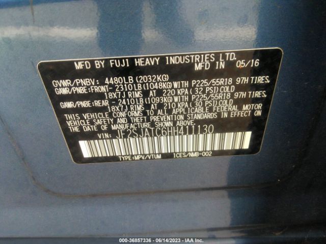 JF2SJATC6HH411130 Subaru Forester Touring