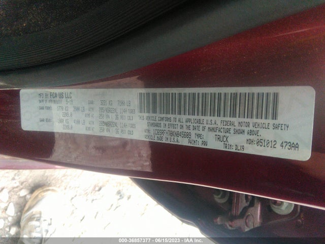1C6SRFHT8KN845689 RAM 1500 Limited