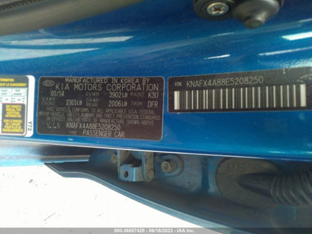 KNAFX4A88E5208250 KIA FORTE EX