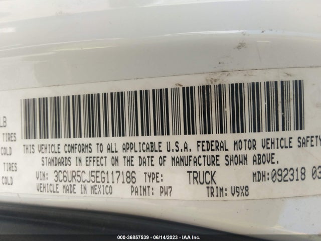 3C6UR5CJ5EG117186 RAM 2500 Tradesman