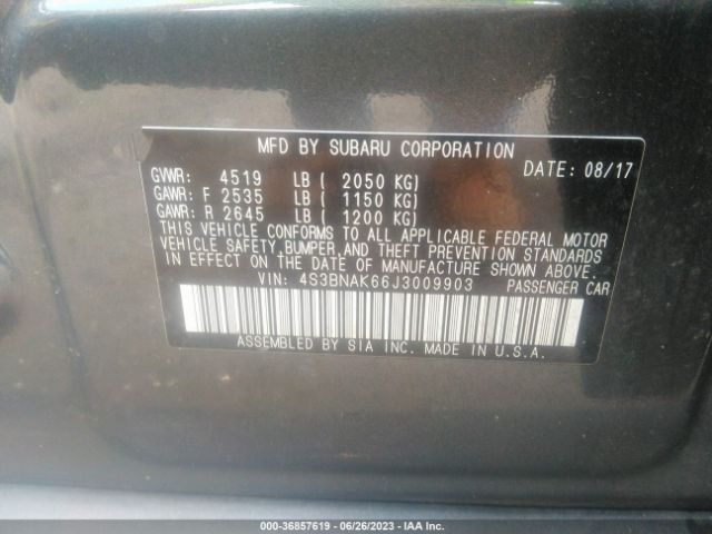 4S3BNAK66J3009903 Subaru Legacy Limited