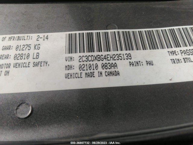 Dodge Charger Se 2014 2C3CDXBG4EH235139 Image 9