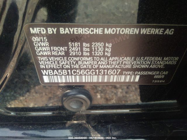WBA5B1C56GG131607 BMW 5 Series 535i