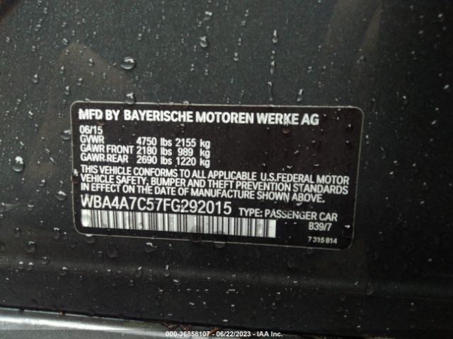 WBA4A7C57FG292015 BMW 4 Series 428i Xdrive