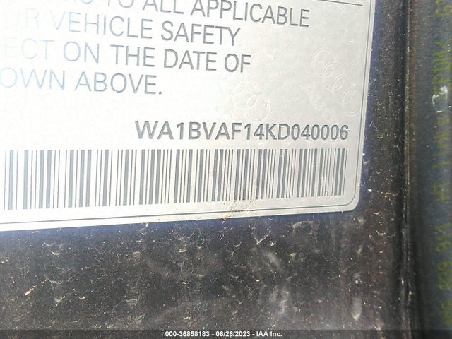 WA1BVAF14KD040006 Audi Q8 Premium Plus