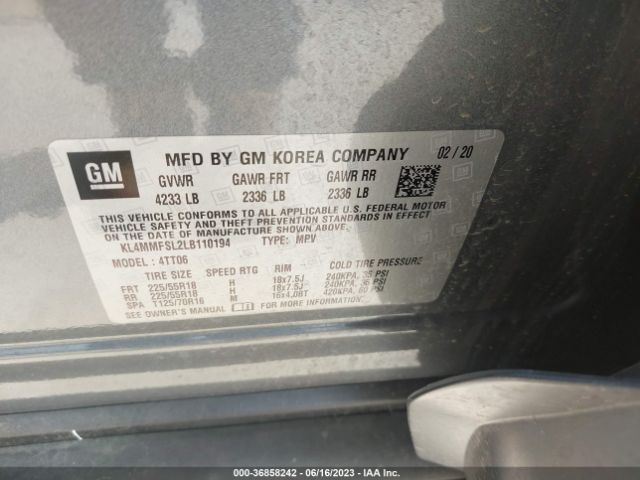 KL4MMFSL2LB110194 Buick Encore Gx Essence