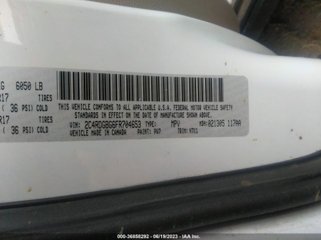 2C4RDGBG6FR704653 Dodge Grand Caravan American Value Pkg