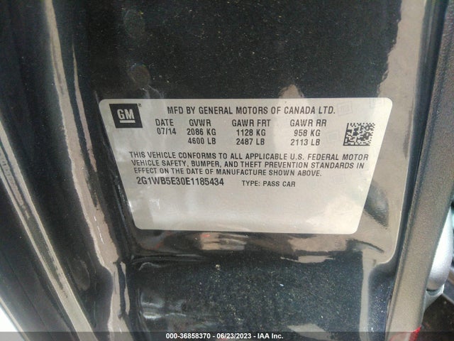 Chevrolet Impala Limited Lt 2014 2G1WB5E30E1185434 Image 10