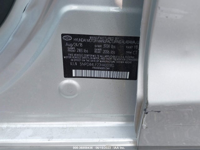 Hyundai Elantra Value Edition 2018 5NPD84LF2JH400180 Image 15