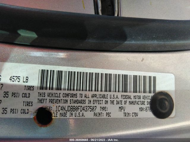 1C4NJDBB0FD437507 Jeep Compass Sport