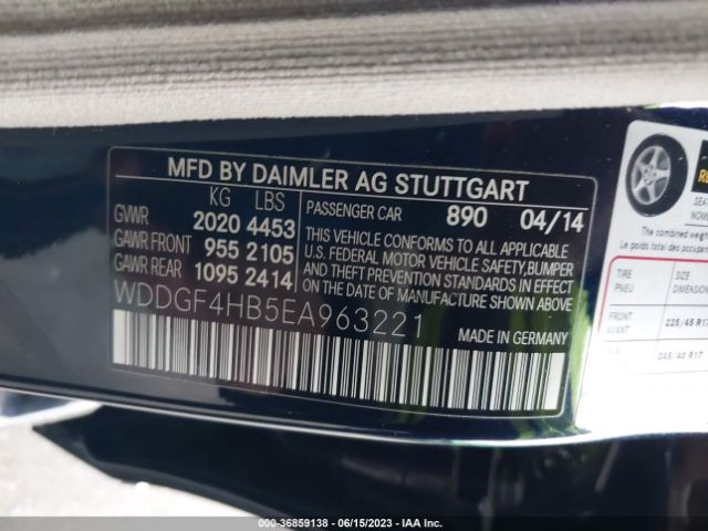 WDDGF4HB5EA963221 Mercedes-Benz C-class C 250