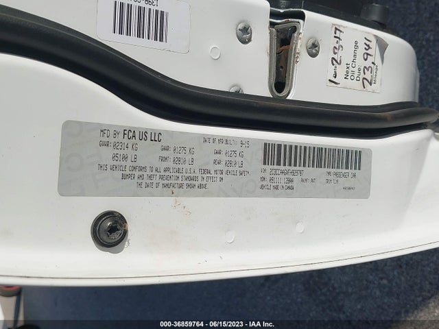 2C3CCAAGXFH929787 Chrysler 300 Limited