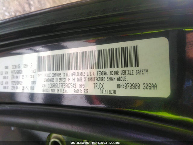 1C6RR7LT7FS767943 RAM 1500 Lone Star