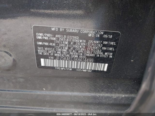 JF2SKAEC1KH414499 Subaru Forester Premium