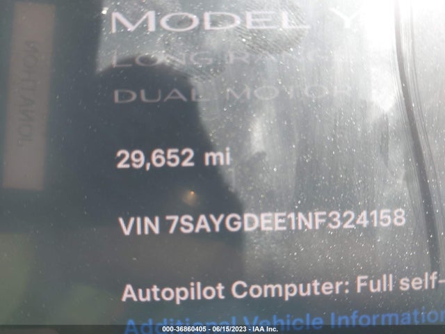 Tesla Model Y Long Range 2022 7SAYGDEE1NF324158 Image 8