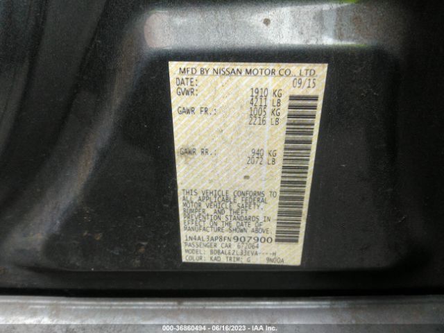 1N4AL3AP8FN907900 Nissan Altima 2.5 S