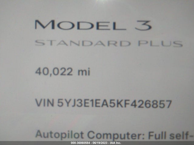 Tesla Model 3 Range 2019 5YJ3E1EA5KF426857 Image 7