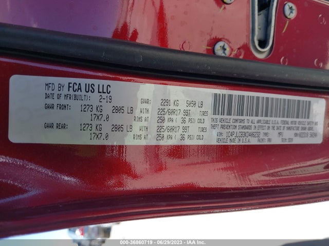 Jeep Cherokee Latitude 2019 1C4PJLCB3KD406232 Image 9