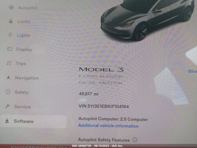 5YJ3E1EB9JF104164 Tesla Model 3 Long Range