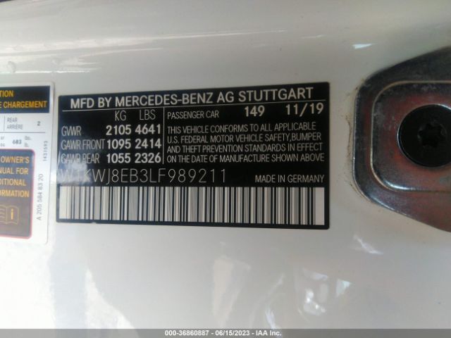 W1KWJ8EB3LF989211 Mercedes-Benz C-class C 300