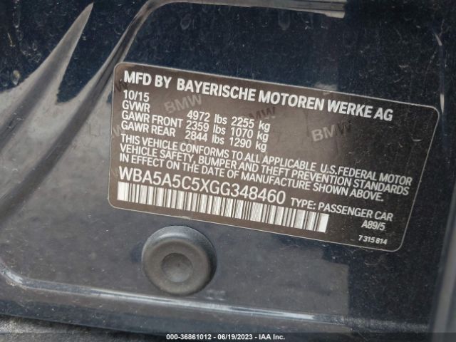 WBA5A5C5XGG348460 BMW 5 Series 528i