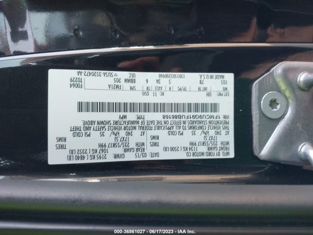 Ford ESCAPE SE 2015 1FMCU9G91FUB86168 Image 15
