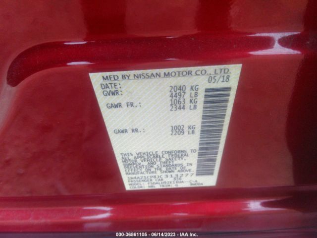 1N4AZ1CP8JC313277 Nissan LEAF SV