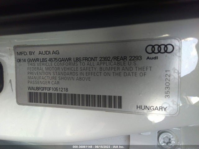 WAUBFGFF0F1051218 Audi S3/a3 2.0t Premium