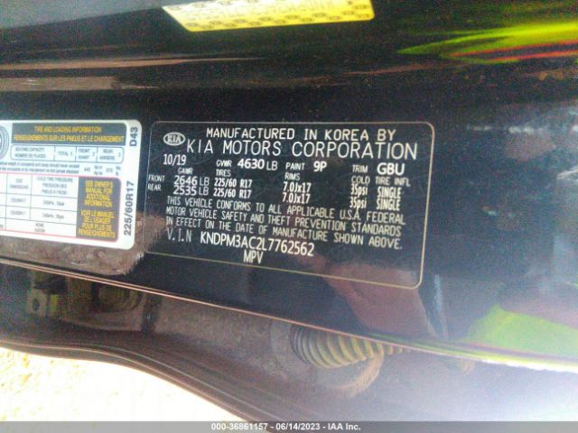 KNDPM3AC2L7762562 KIA Sportage Lx