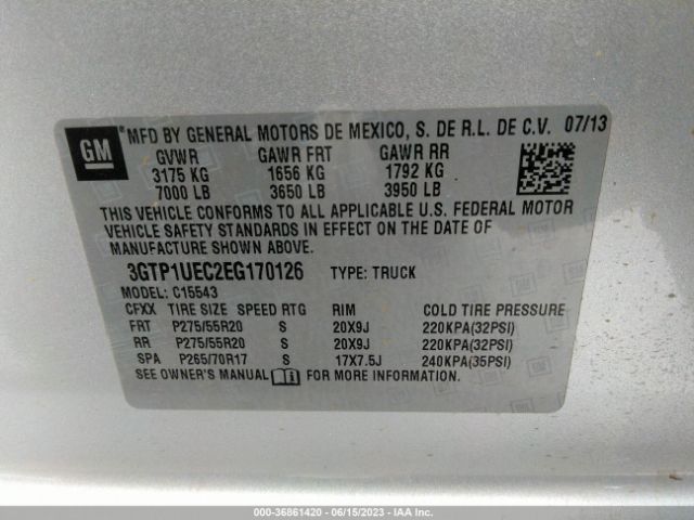 3GTP1UEC2EG170126 GMC Sierra 1500 Sle