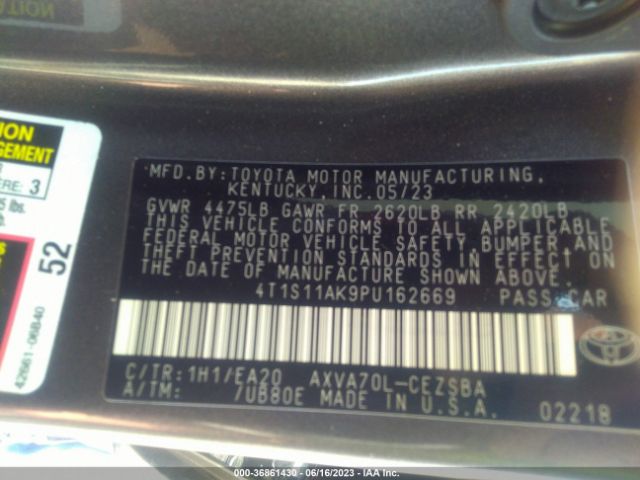 4T1S11AK9PU162669 Toyota Camry Se/se Nightshade