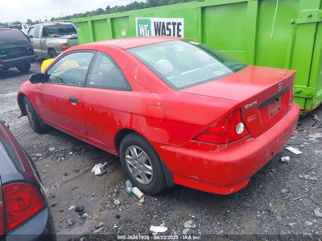 2005 HONDA CIVIC CPE VP SSRS VIN: 1HGEM22385L022753