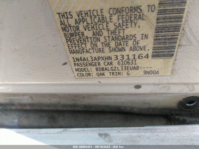 Nissan Altima 2.5 S 2017 1N4AL3APXHN331164 Image 9