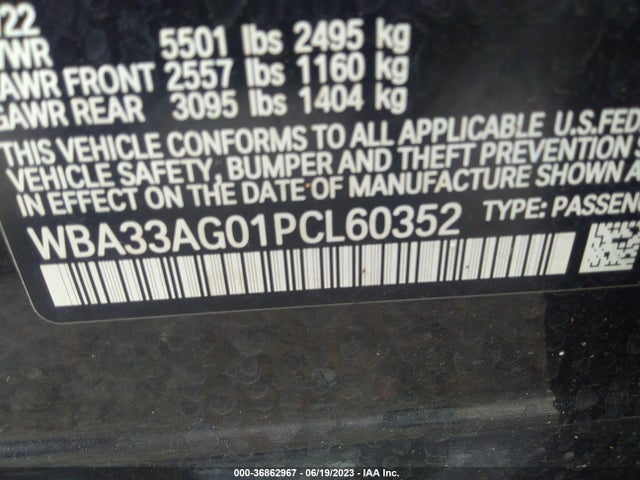 BMW 5 Series 530e Xdrive 2023 WBA33AG01PCL60352 Image 15