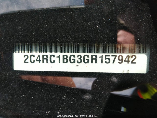 2C4RC1BG3GR157942 Chrysler Town & Country Touring