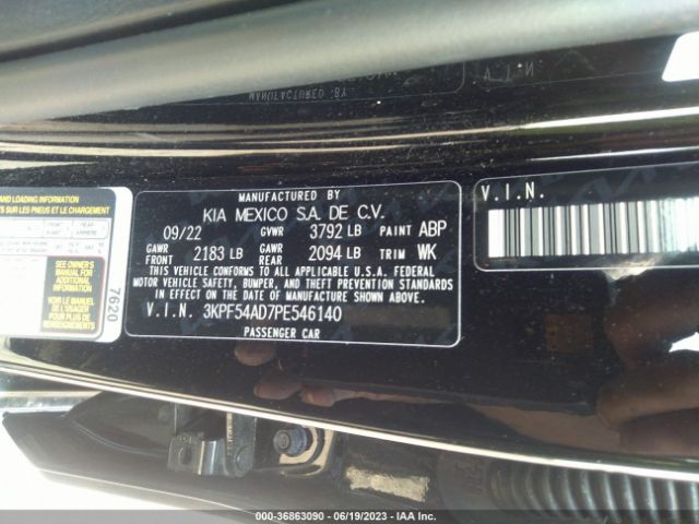 3KPF54AD7PE546140 KIA Forte Gt-line