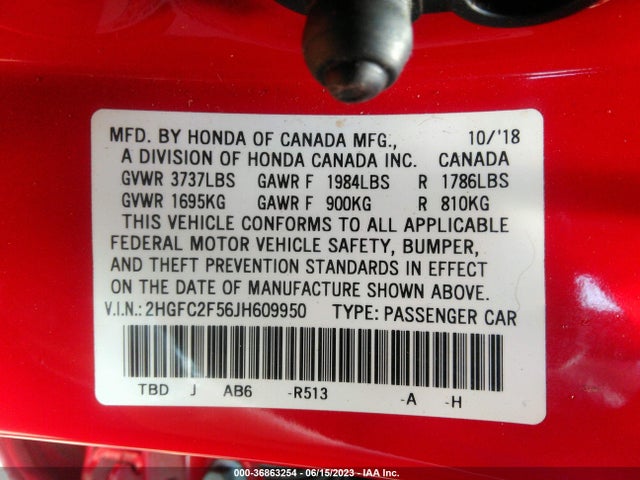 Honda Civic Sedan Lx 2018 2HGFC2F56JH609950 Image 9