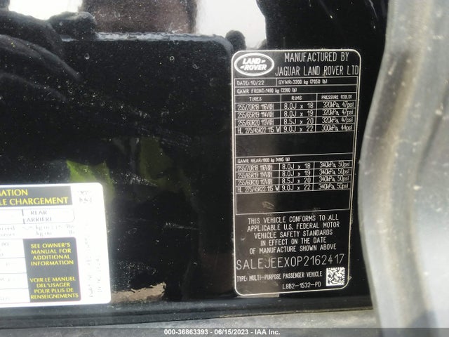 2023 Land Rover Defender, VIN: SALEJEEX0P2162417