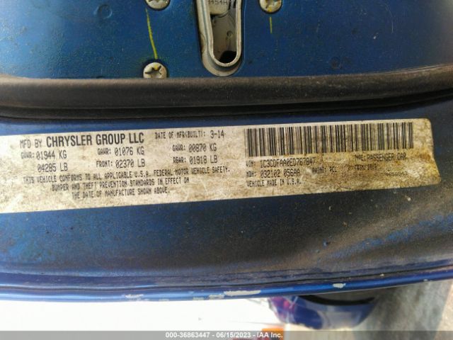 1C3CDFAA0ED767847 Dodge DART SE